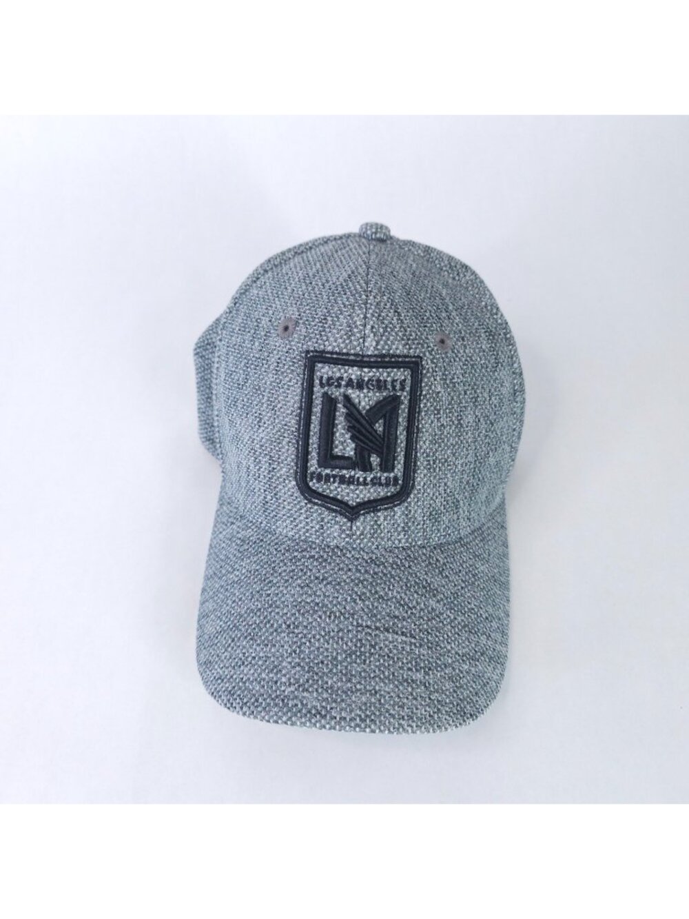 Los Angeles FC Hat Cap Fitted Mens XL Gray MLS Soccer Adidas Poly Blend Modern
